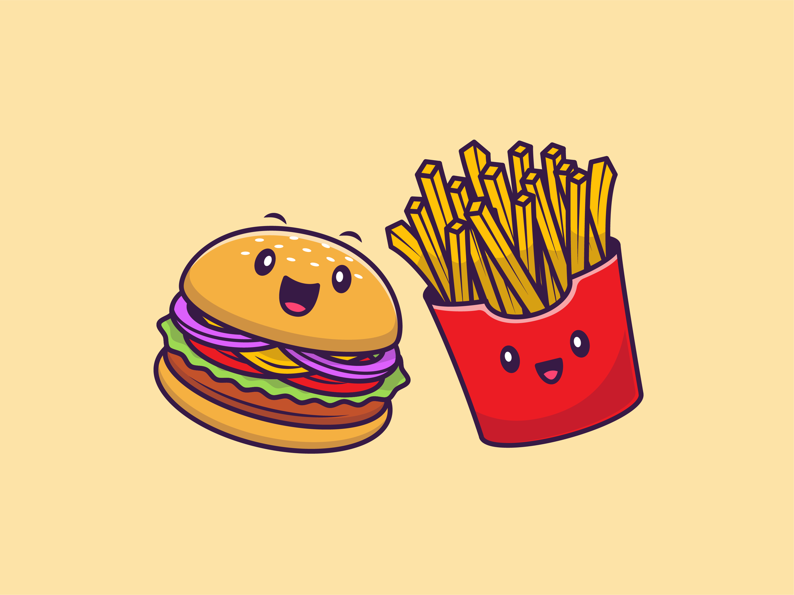 Food friend 😁🤝 by catalyst on Dribbble