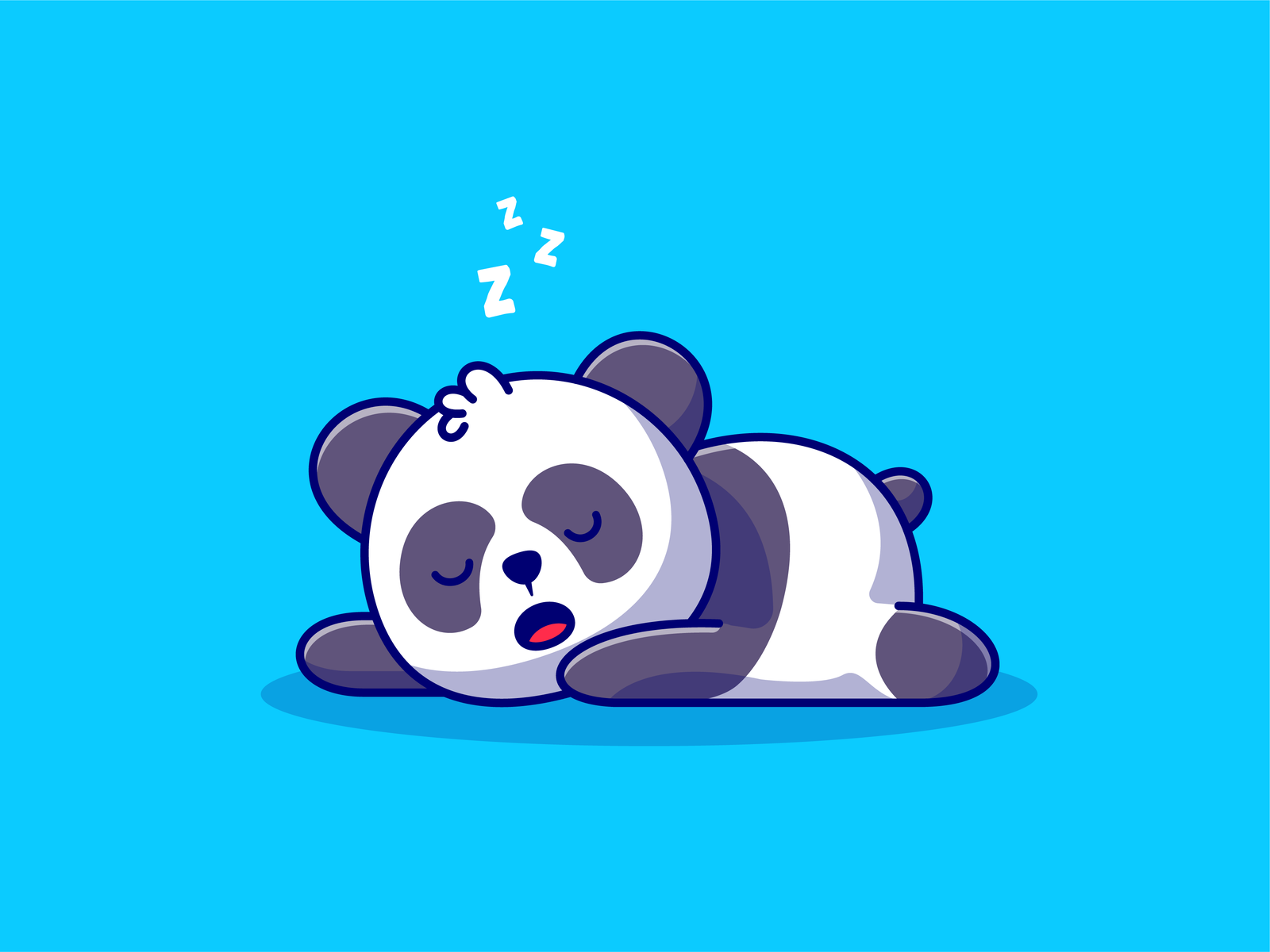 Panda Yoga by Alice Z. on Dribbble