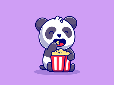 Cute Panda🐼🎧☕ by catalyst on Dribbble