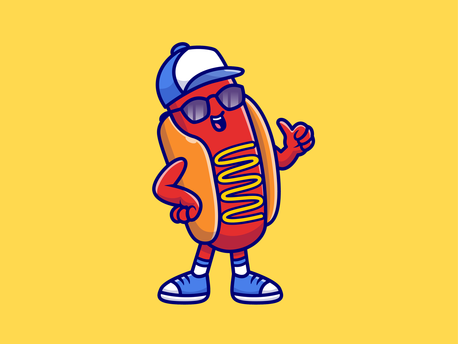 Food mascot🍔🌭🍍 by catalyst on Dribbble