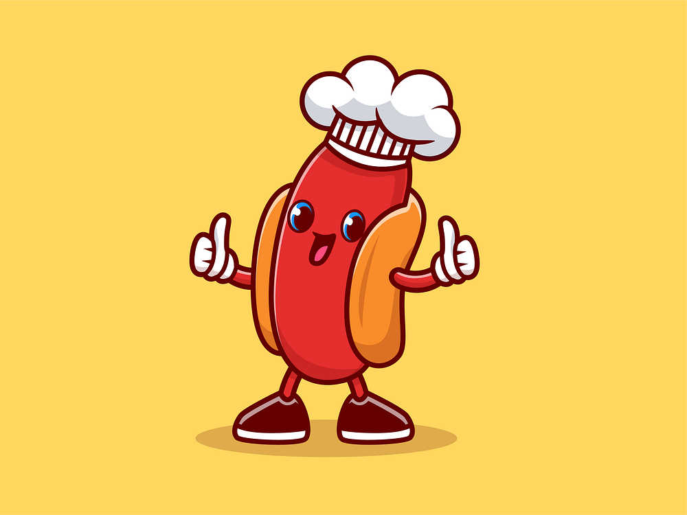 Food mascot🍔🌭🍍 by catalyst on Dribbble