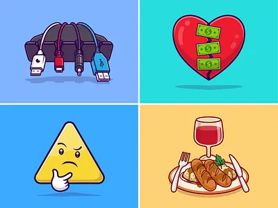 #RandomCatalyst part 12🔌❤️🥖 bread charger computer cute emoticon logo emoticon sign food food and drink heart heartbreak icon illustration logo money random thing restaurant menu sign sosis usb cable