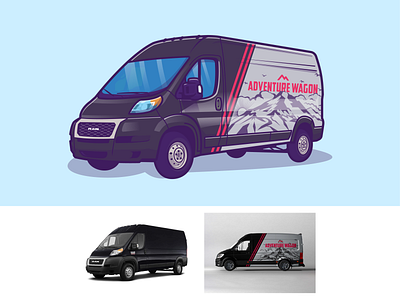 Van Car 🚐💨 business car cargo carwrap courier custom deliver delivery design icon illustration logo shipping transport transportation travel truck van vector vehicle