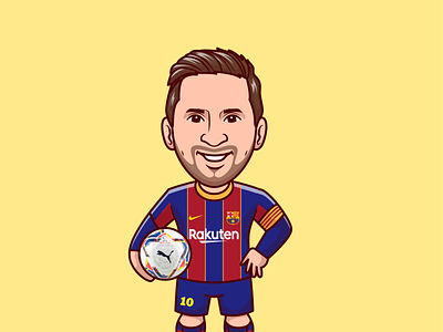 Lionel Messi⚽🏃🏻 ball barcelona boy character cute football football shirt icon illustration lionel messi logo mascot messi sad face smiley face soccer soccer shoes sports world cup