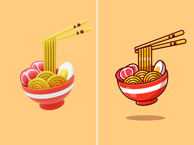 Ramen🍜🥢 3d design beef bowl breakfast cartoon chopsticks cute eating egg food icon illustration japanes food logo lunch noodle ramen ramen ingredients snack