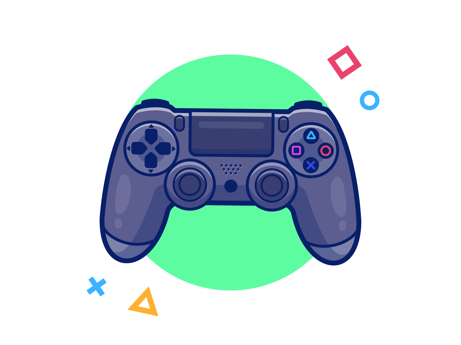 Download Colorful Controller Gamer Logo Wallpaper | Wallpapers.com