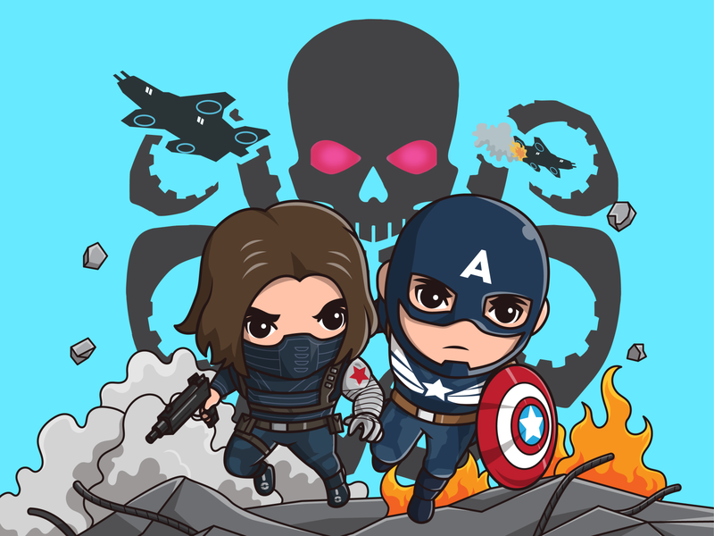 Captain america and winter soldier🦸🏻‍♂️🛡️🔫🔥 bucky barnes captain america character cinema cute falcon film gun icon illustration logo marvel marvel comics movie shield superhero the avangers war winter soldier