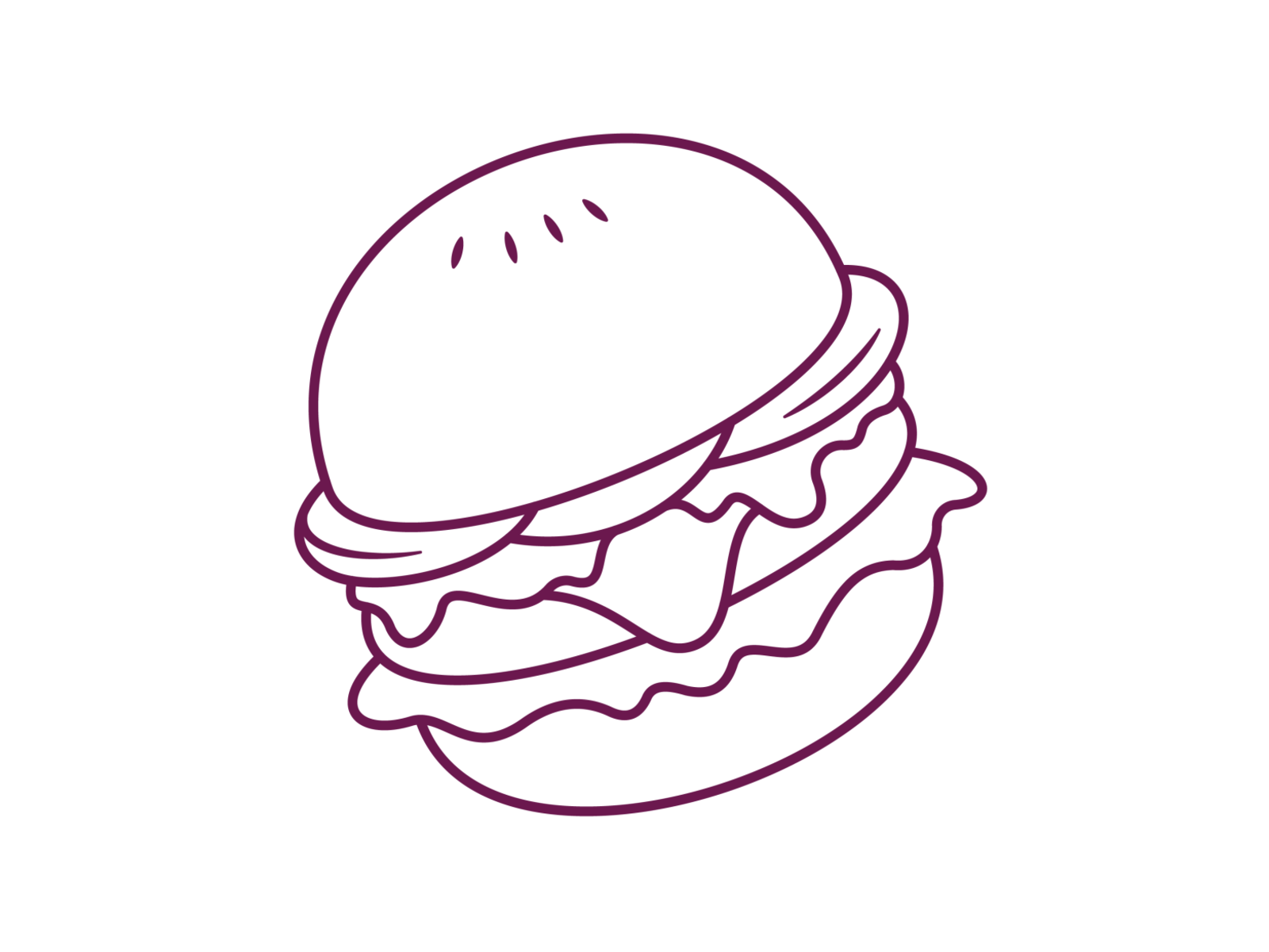 Egg Sandwich Drawing