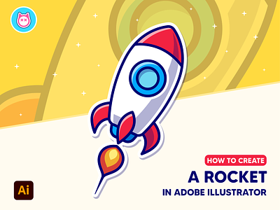 #CatalystClass Rocket🚀🚀🚀 adobe illustrator astronaut color cute dribbble howto icon illustration lines logo rocket shadow space star step stuff transportation tutorial vector vehicles