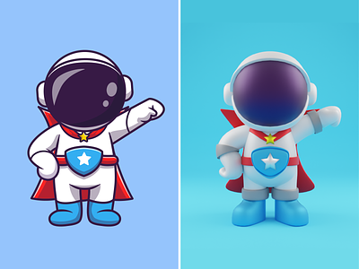 Astro hero🧑🏼‍🚀🛡️ 3d design astro hero astroman astronaut blender character cute hero icon illustration logo marvel movie rocket shield space super hero war