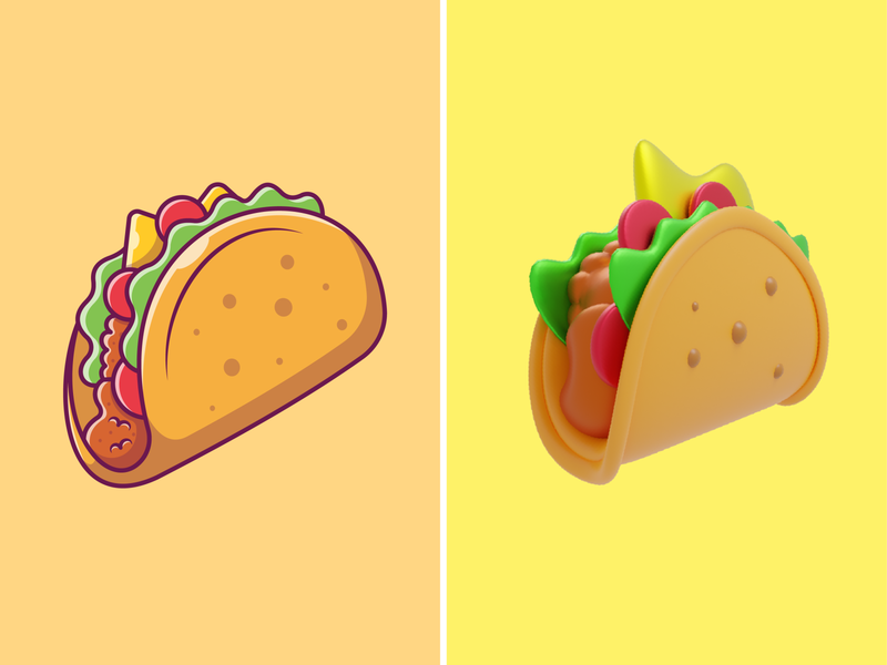 Taco🌮🌮 3d design blender bread breakfast cute eat fastfood flat food icon illustration logo mayonaise menu mexican food salad taco tacos tacos tuesday vegetable