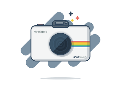 Polaroid Snaptouch 📷 camera design dribbble dribbbler flat icon illustration illustrator lineart minimal shots vector