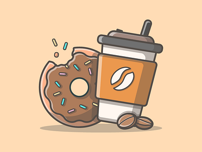 Donut + coffee 🍩☕