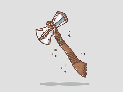 Strombreaker 😁 avangers dribbble dribbbler flat icon illustration infinity shots strombreaker thor vector war