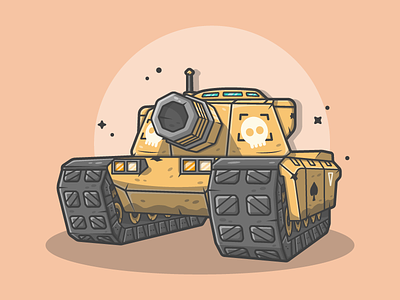 Tank war! (Client's Stuff) 😋 cannonball dribbble fire flat gun icon illustration shots soldier tank vector war