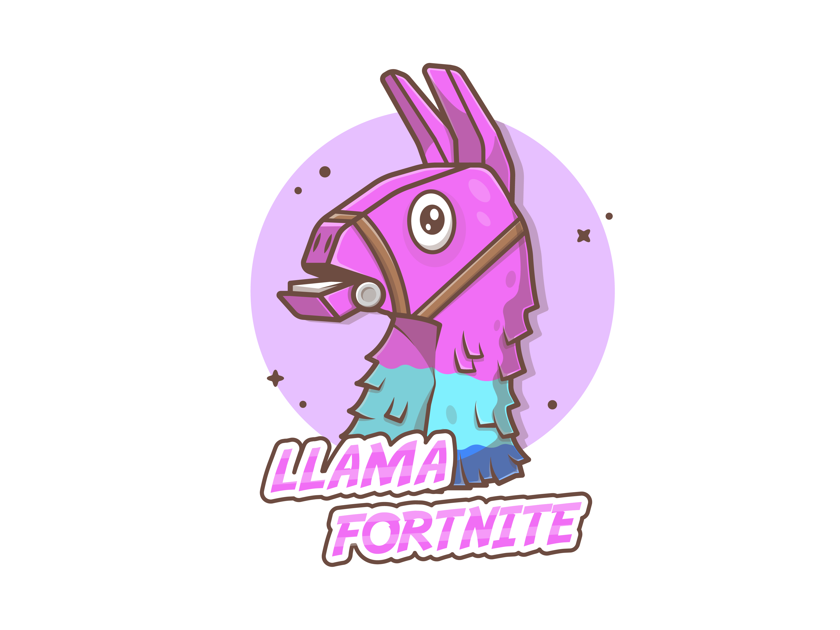 Fortnite llama logo for esports and gaming on Craiyon