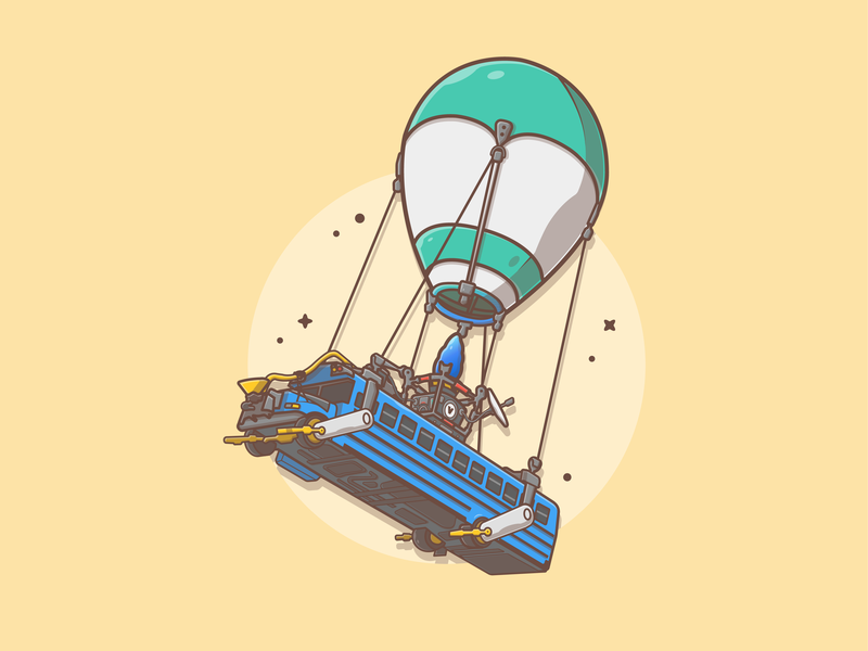 Fortnite Battle Bus By Catalyst Dribbble Dribbble - fortnite battle bus cute fortnite bus battle game branding lineart vector icon