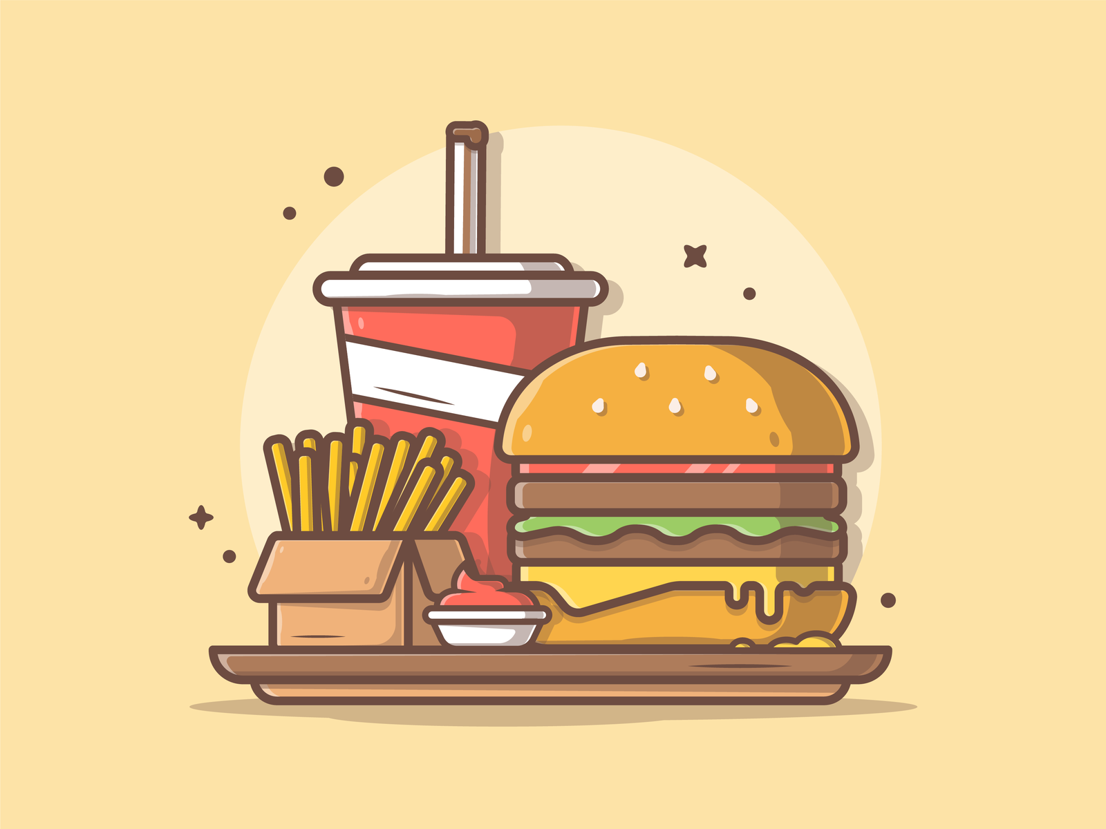 Combo menu! 🍔 🍟🥤 😅 by catalyst on Dribbble