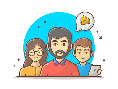 Team!! 👫👫👫 cute dribbble flat icon illustration lineart logo minimal shots succes team vector