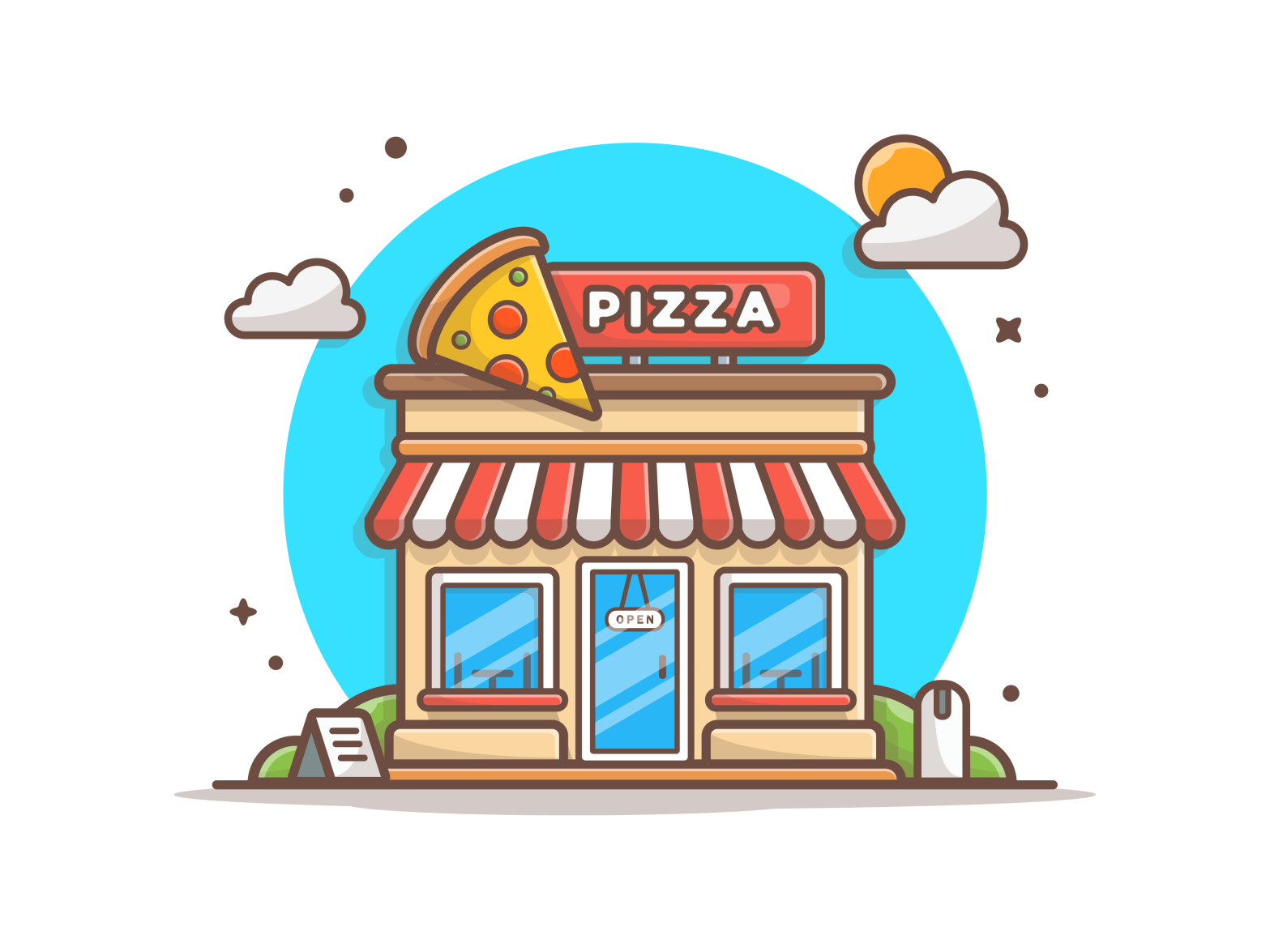 Pizza shop! 🍕🍕🍕 by catalyst on Dribbble