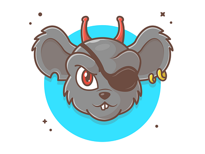 Modo (1/3) (character from Biker Mice from Mars) 🐁😁🤘 biker character cute from icon illustration logo mars mascot mice mouse vector