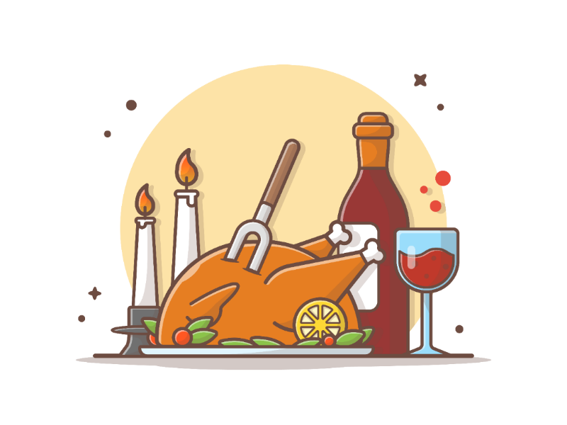 It's Turkey Time!! π£ππ₯ holiday happy autumn food icon logo illustration chicken giving thanks time turkey
