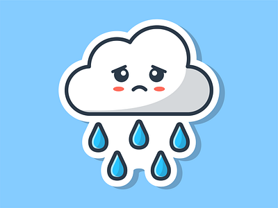 Clouds Emoticon ⛅️🌧🌩⛈ 😁 by catalyst on Dribbble