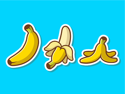 How to eat banana 😸🍌🍌🍌 by catalyst on Dribbble