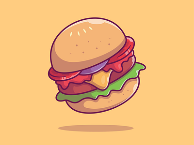 Flying fast Food 🌭 🍔 🍟 🍕🍦🥤 burger fast flat food french fries hotdog ice cream icon illustration logo pizza soda