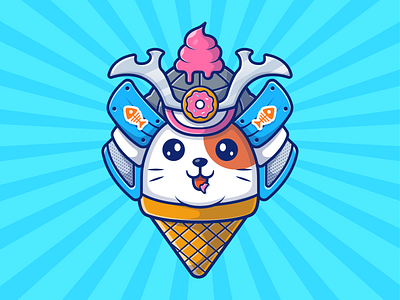 cat samurai! 😼😼🍦