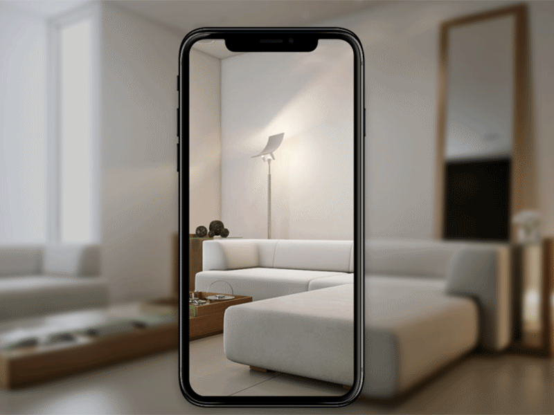 Concept - Measure distance with your phone app ar concept gif measure practice tool utility