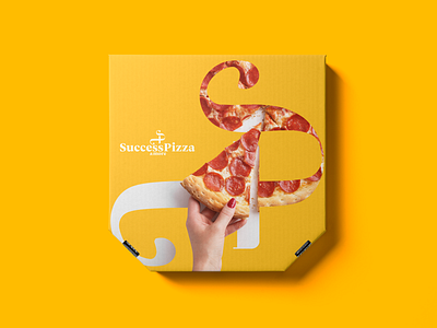 Success Pizza & More brand communication branding design graphic illustration logo minimalism typography