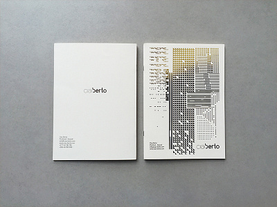 Company profile Ciao Berto design editorial graphic layout typography