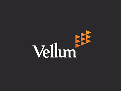 Vellum credit finance logo logotype text mark vellum