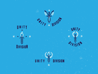 Unity2 badge balance division flame formal laurel logo retro sword symmetry unity