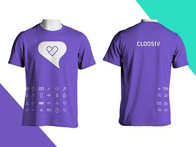 Cloosiv tshirt design app brand identity cloosiv color digital icon logo promotion purchase shopping typography wallet
