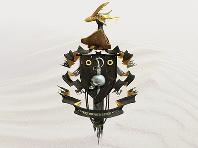 Pirate Coat of arms flame archipelago pirate pyrus