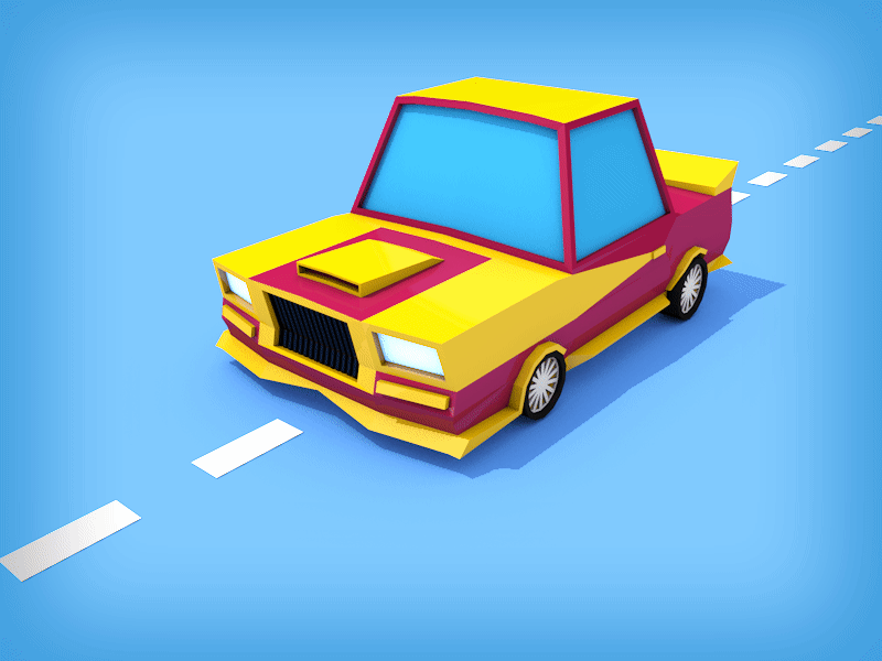 Speeding Car animation