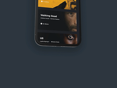Movie Entertainment App after effects animation app ui 设计