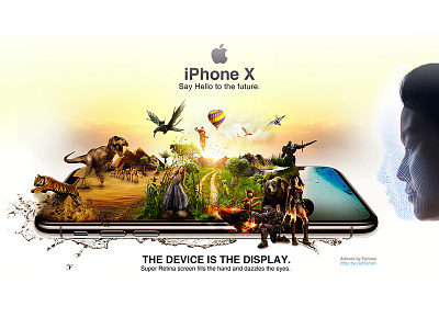 Apple iPhone X | Creative Manipulation apple creative pitch digital art iphone x manipulation