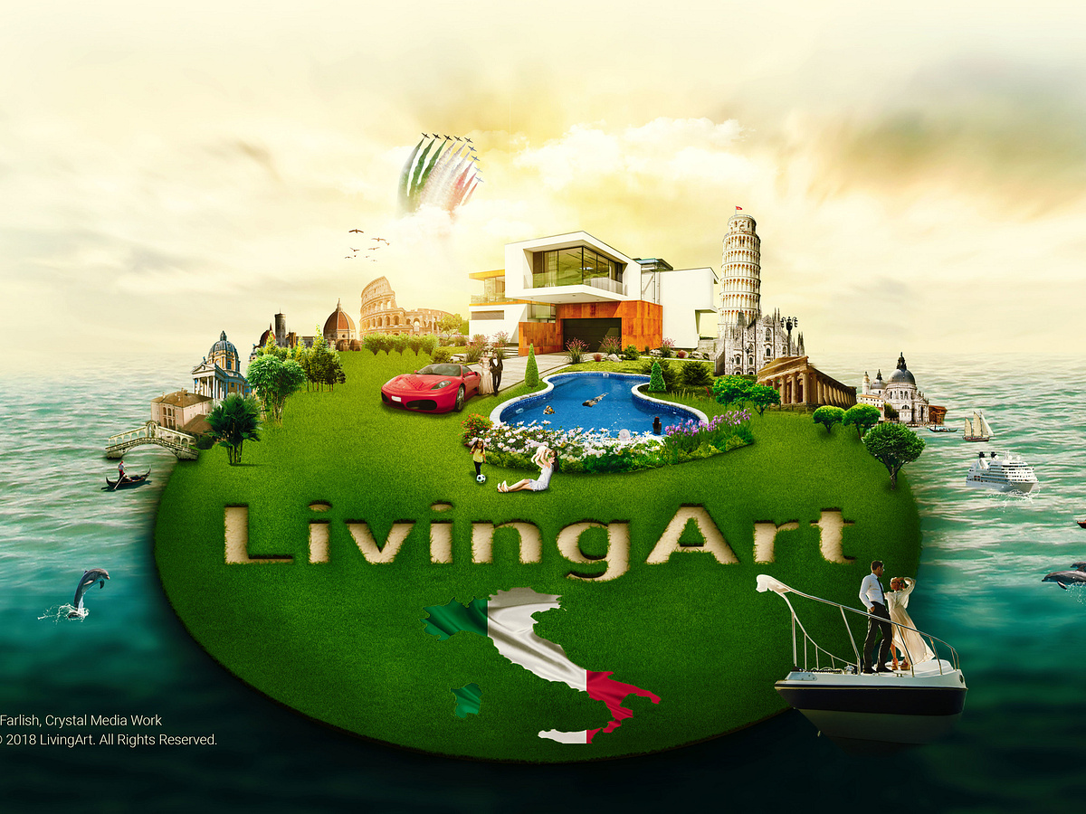 LivingArt Manipulation Luxury Real Estate Properties in Italy by