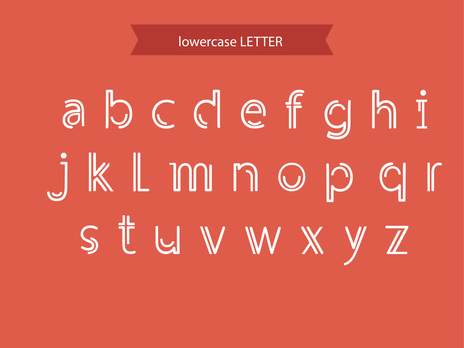 Line Lacuna Font by MRI KHOKON on Dribbble