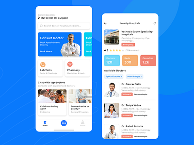 Medical App app doctor health app healthcare heart hospital ios latest layout medical app trending ui