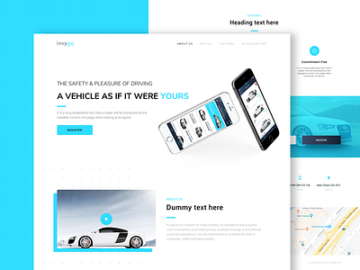 Car Rental Landing Page car car rental landing page landingpage layout one page onepage rent rent car web website