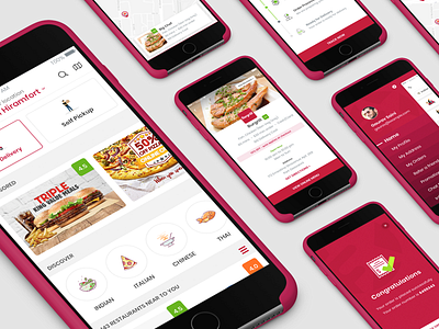 Food App app food icons ios latest menu order trending ui