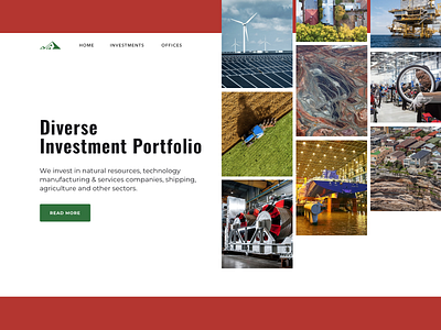 Investment Portfolio investment landing page layout portofolio trending ui web
