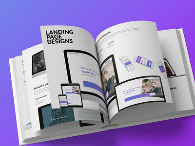 Portfolio book landing page lookbook magazine portfolio resume resume design showcase trending website