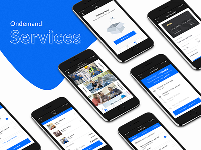 On Demand Services app application cleaning icon latest layout ondemand ux visual design