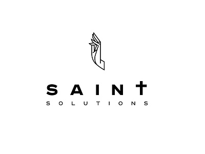 Saint logo christan christian design christian logo christianity logo logo design logo for sale saint saint logo