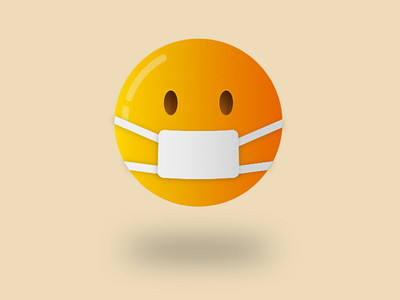 Facemask coronavirus emoji facemask icon illustration vector